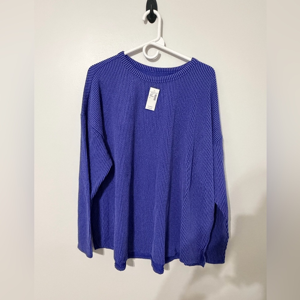 Maurices Indigo Ribbed Sweater